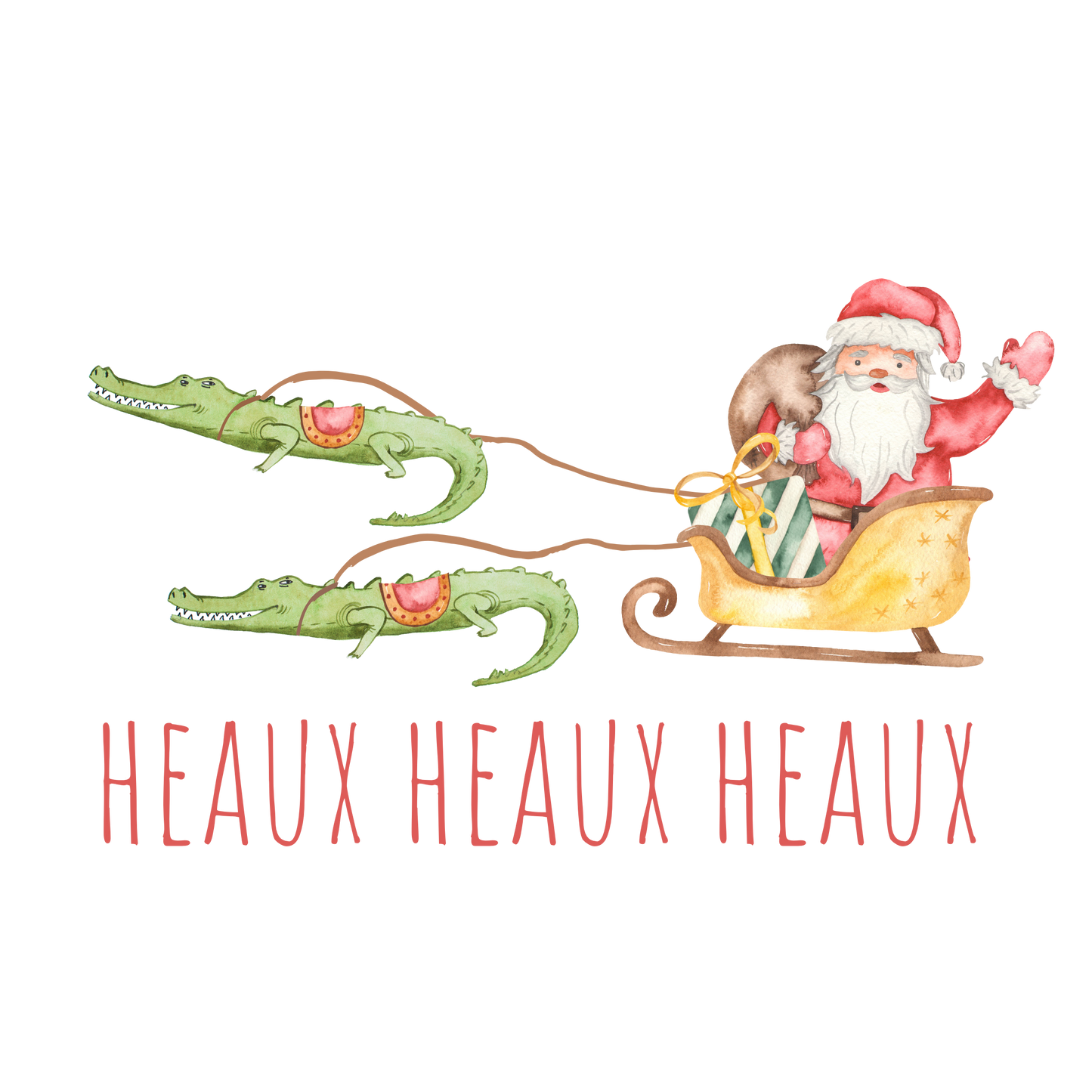 Christmas Cajun Alligator T-Shirt