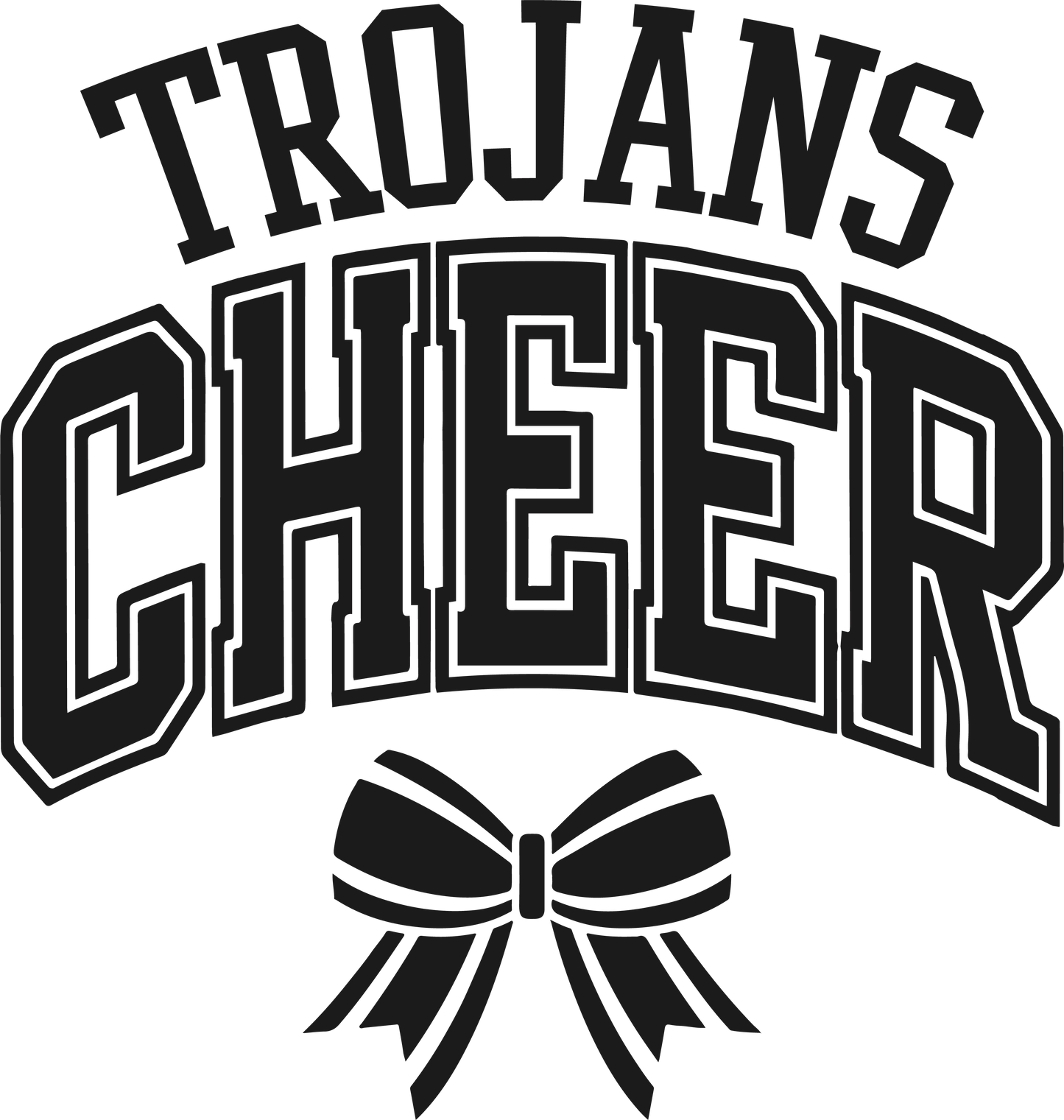 Trojans Cheer Bow