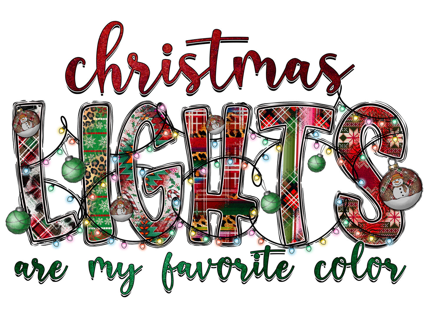 Christmas Lights are my Favorite Color T-Shirt