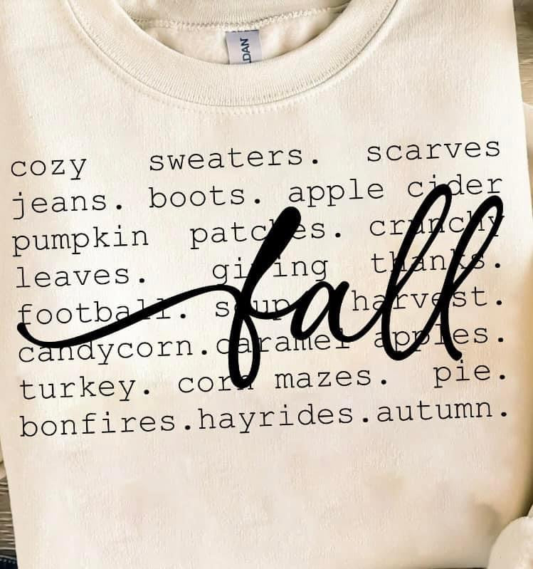 Fall Words