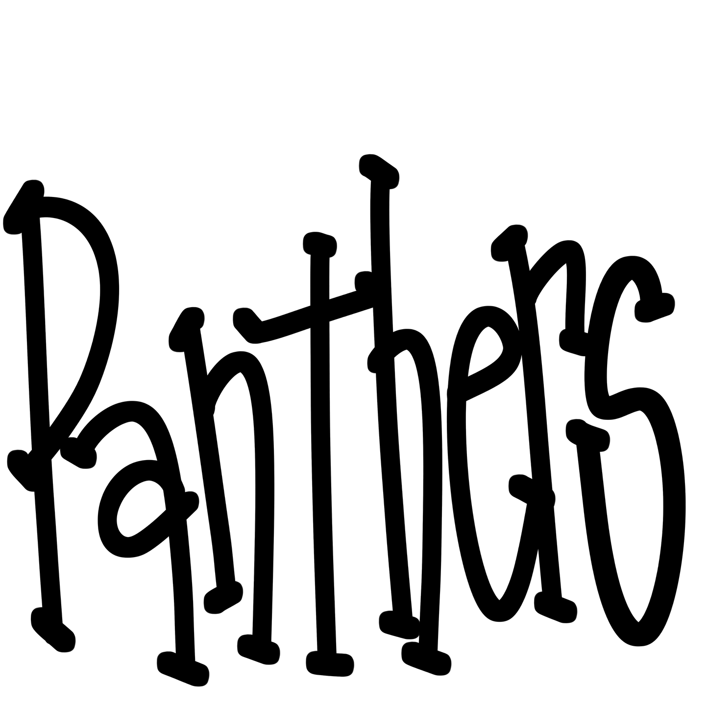 Panthers Handwritten