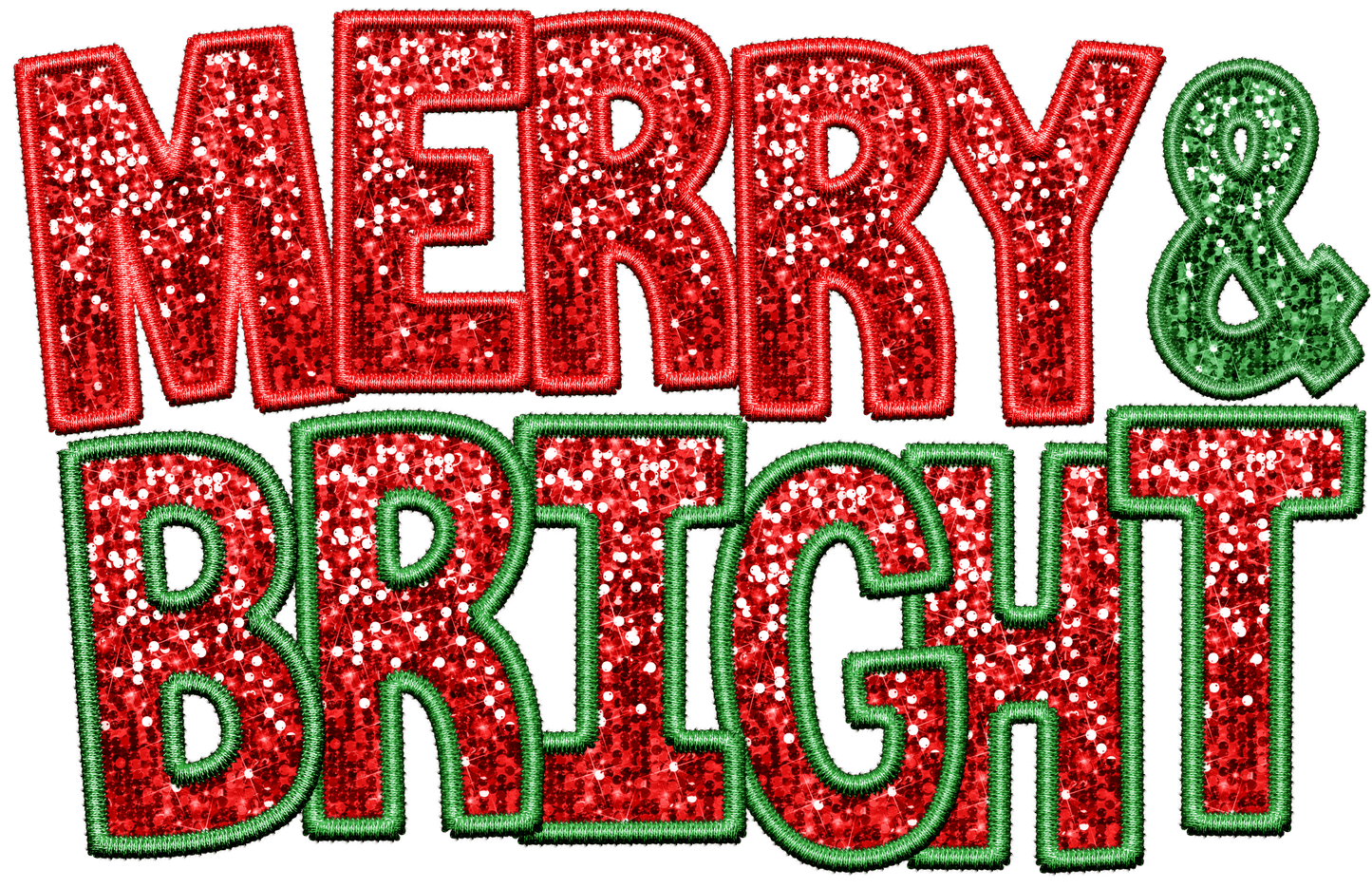 Merry and Bright Faux Sequin T-Shirt