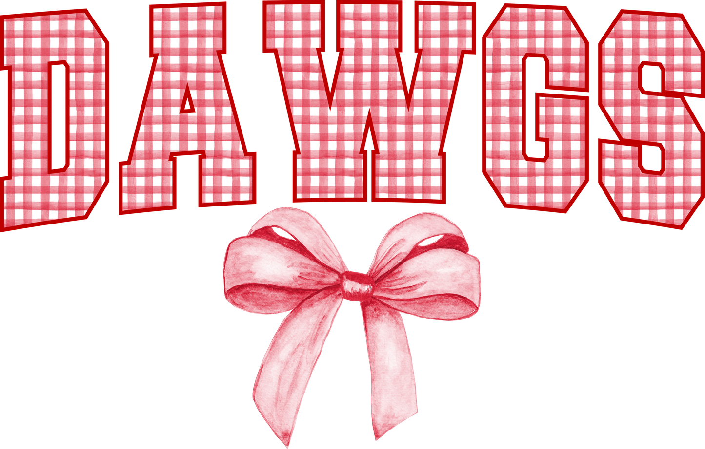 Gingham Coquette Dawgs Shirt