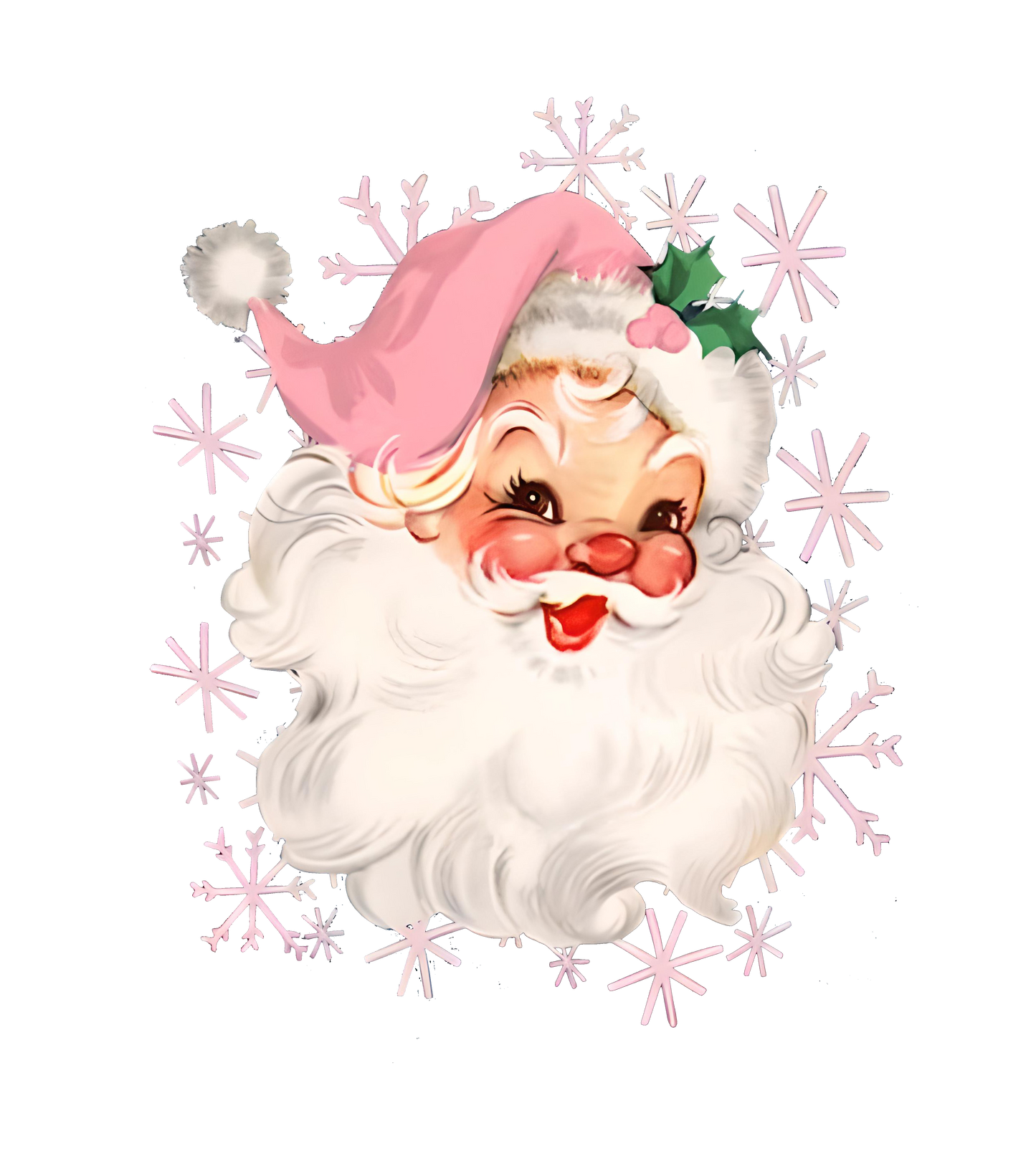 Vintage Pink Santa T-Shirt