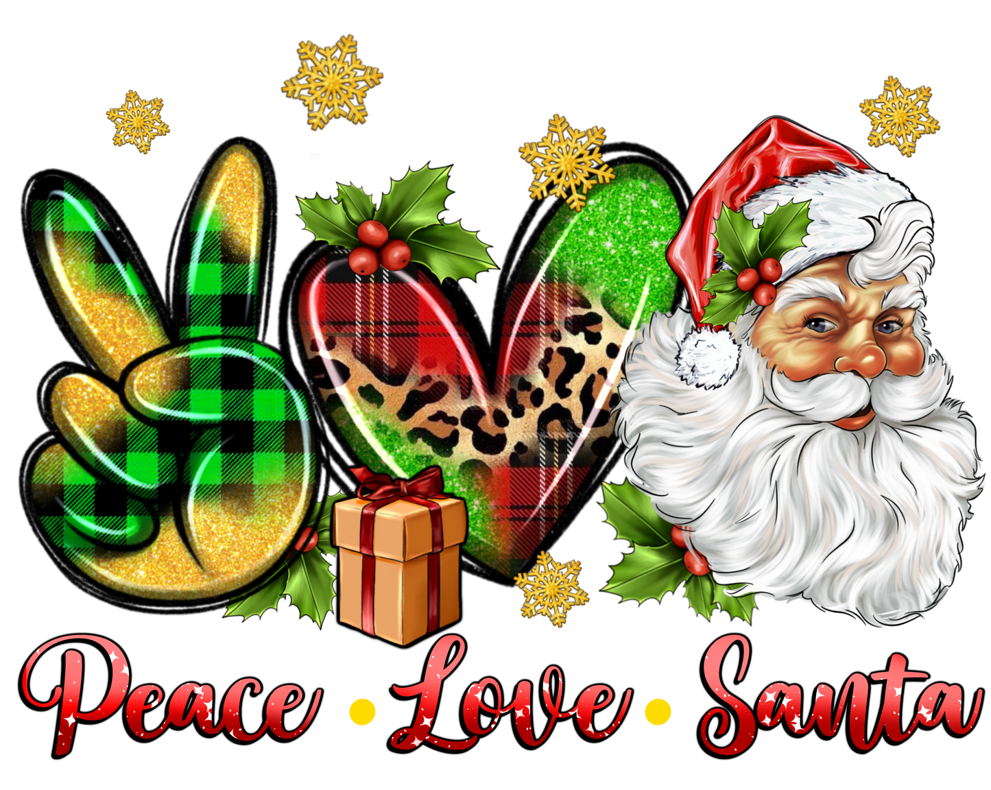 Peace Love Santa T-Shirt