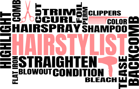 Hair Stylist Word Art Shirt