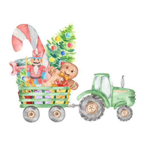 Christmas Tractor T-Shirt