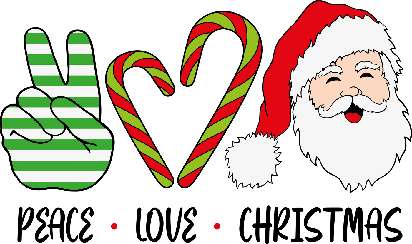 Peace Love Santa Leopard T-Shirt