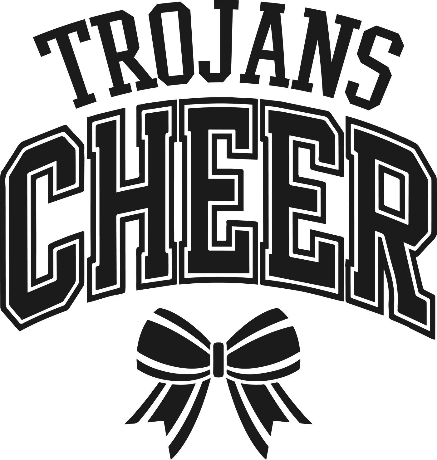Trojans Cheer Bow T-Shirt