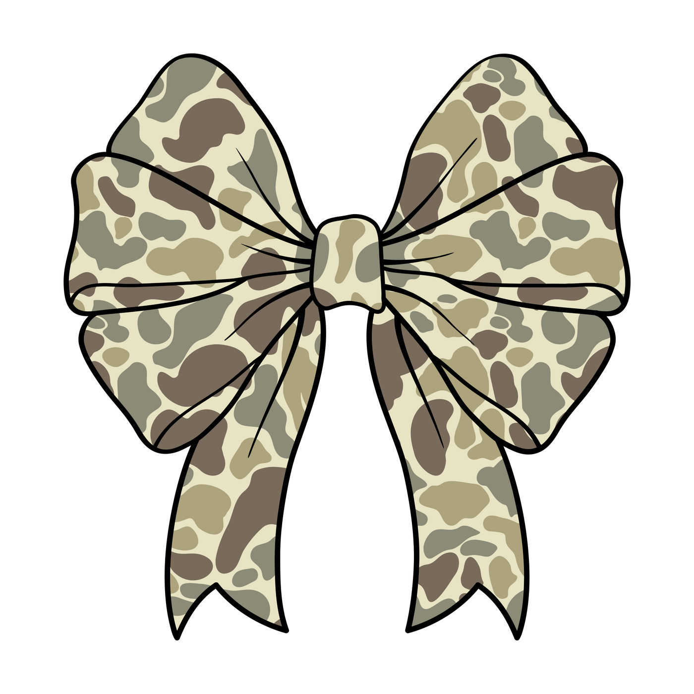 Camo Coquette Bow Shirt