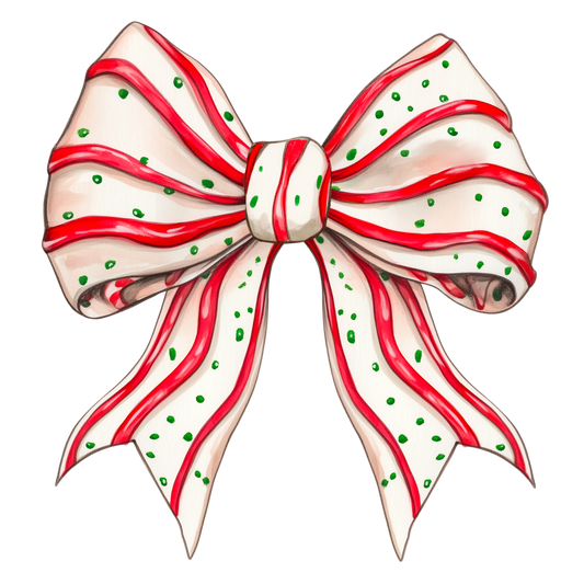Christmas Tree Cake Bow T-Shirt