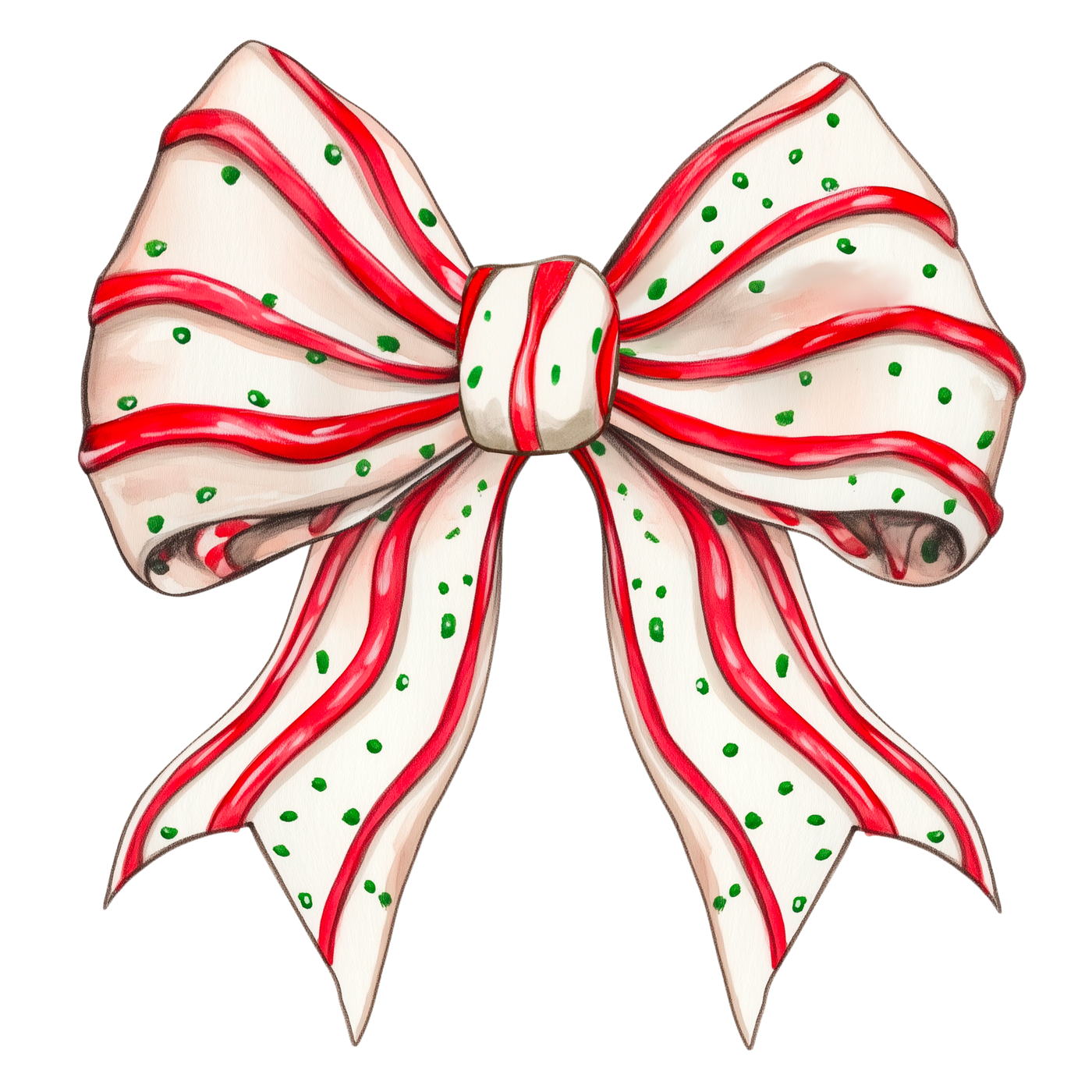 Christmas Tree Cake Bow T-Shirt