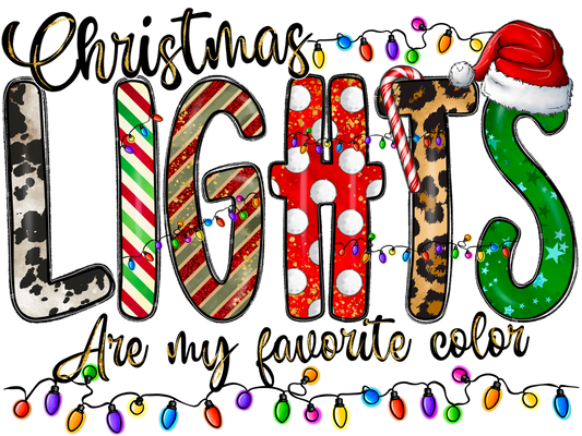 Christmas Lights Doodle T-Shirt