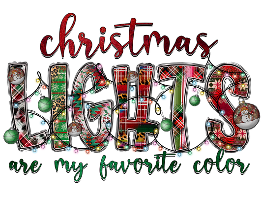 Christmas Lights are my Favorite Color T-Shirt
