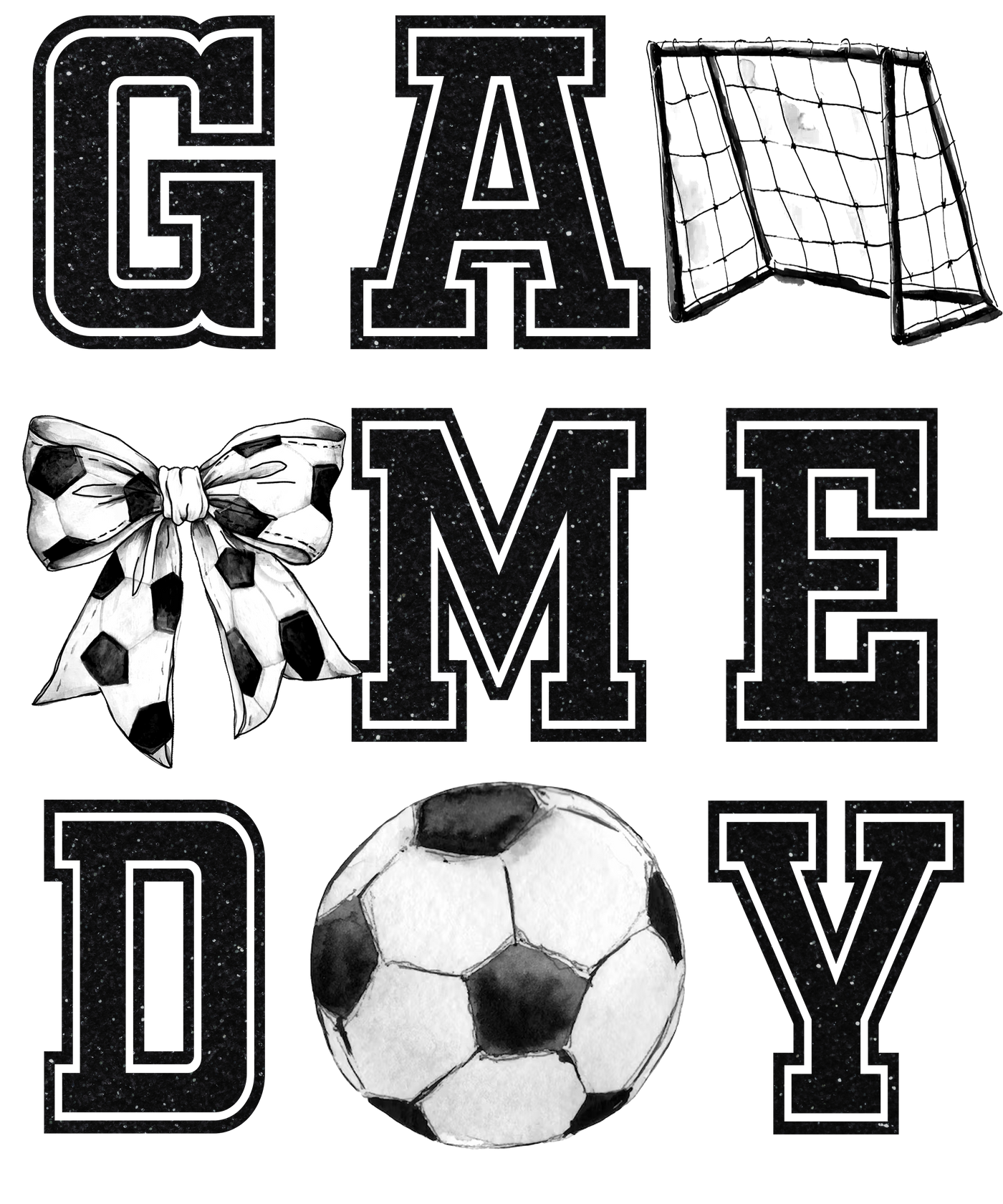 Soccer Game Day Coquette T-Shirt