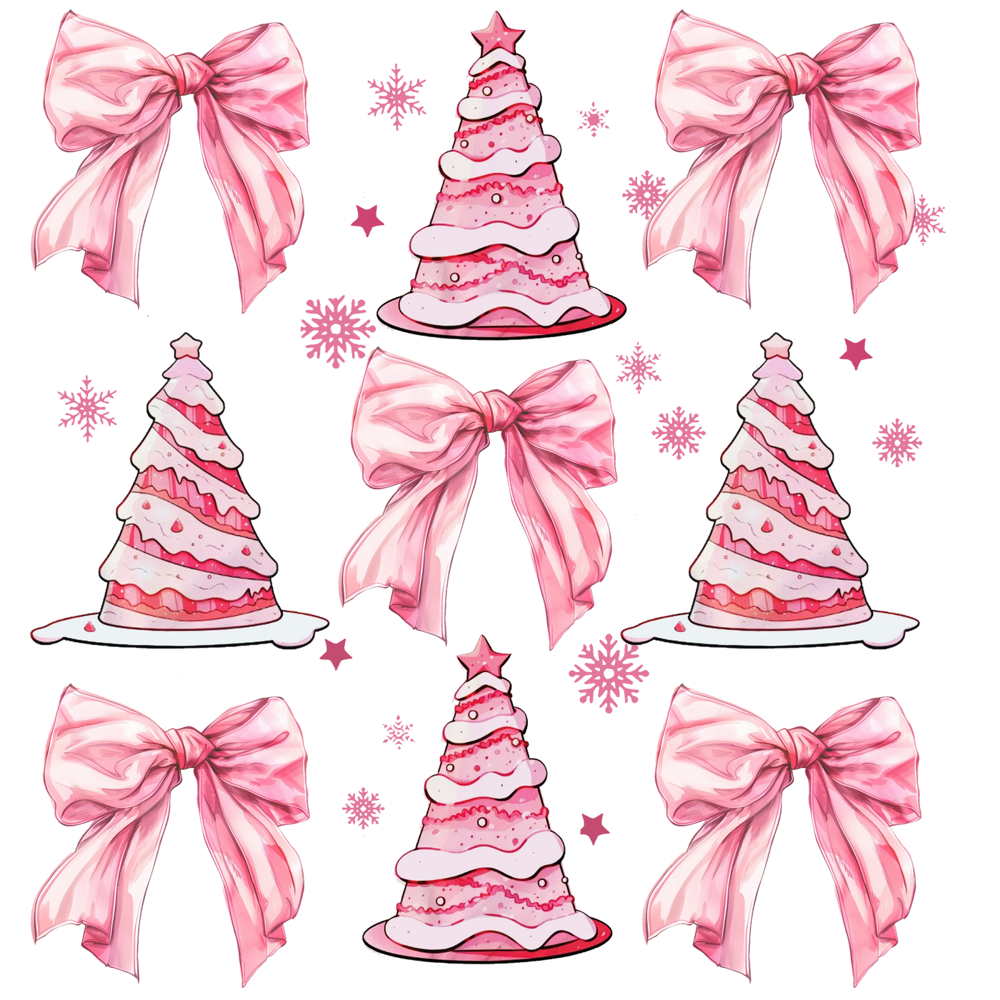 Pink Christmas Tree Coquette