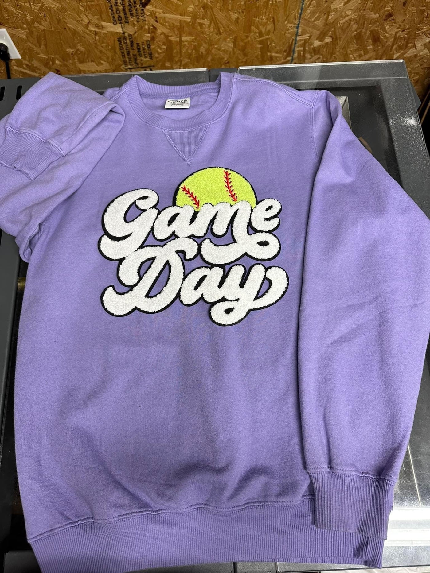 Softball Gameday Patch Sweatshirt