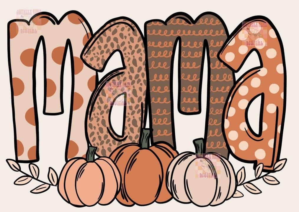 Fall Mama Pumpkin Shirt