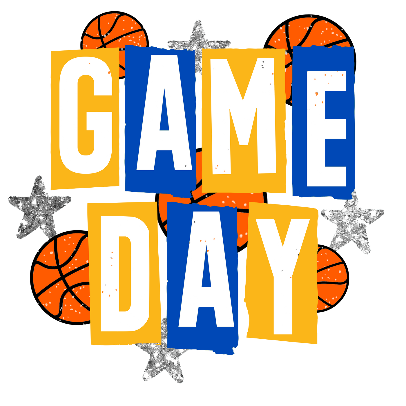 Basketball Blue and Gold Game Day