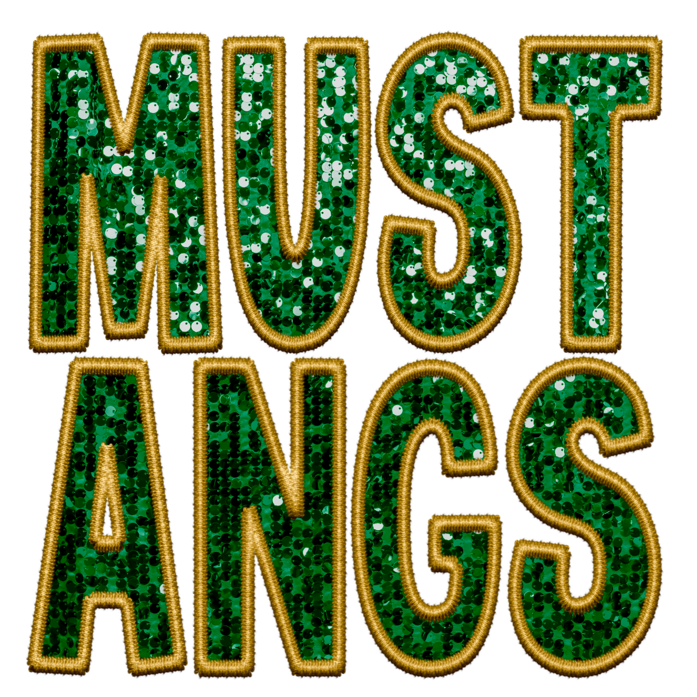 Mustangs Faux Sequins T-Shirt