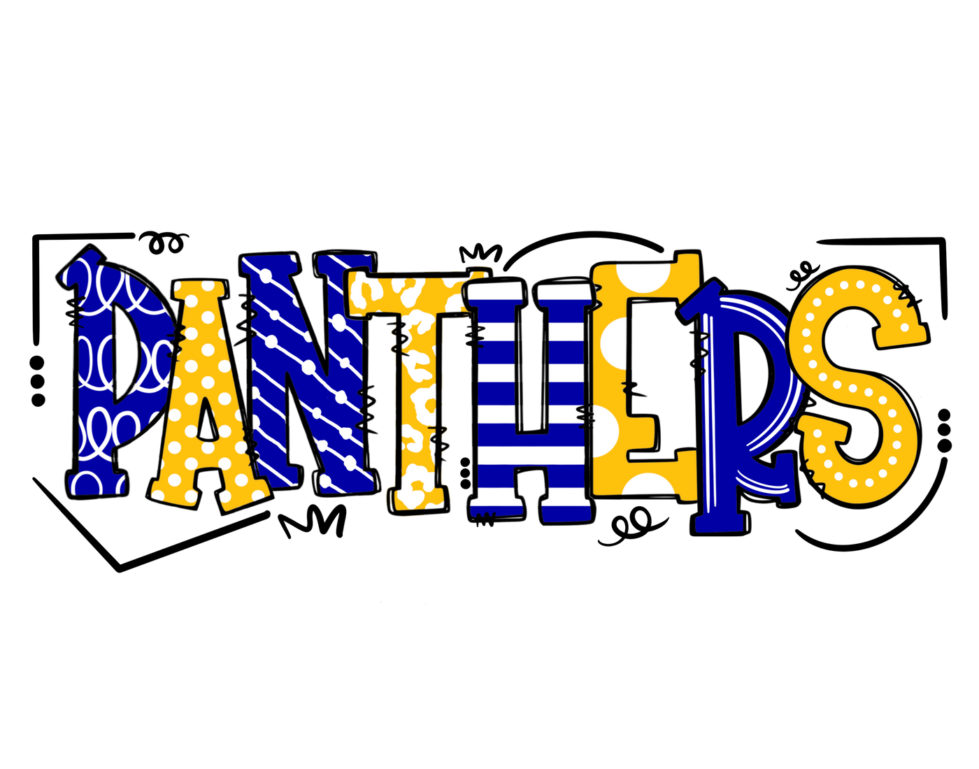 Panthers Doodle T-Shirt