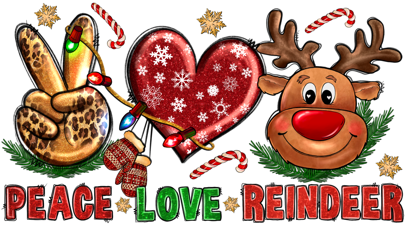 Peace Love Reindeer