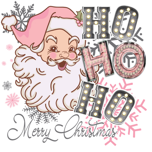 Pink Santa Ho Ho Ho T-Shirt