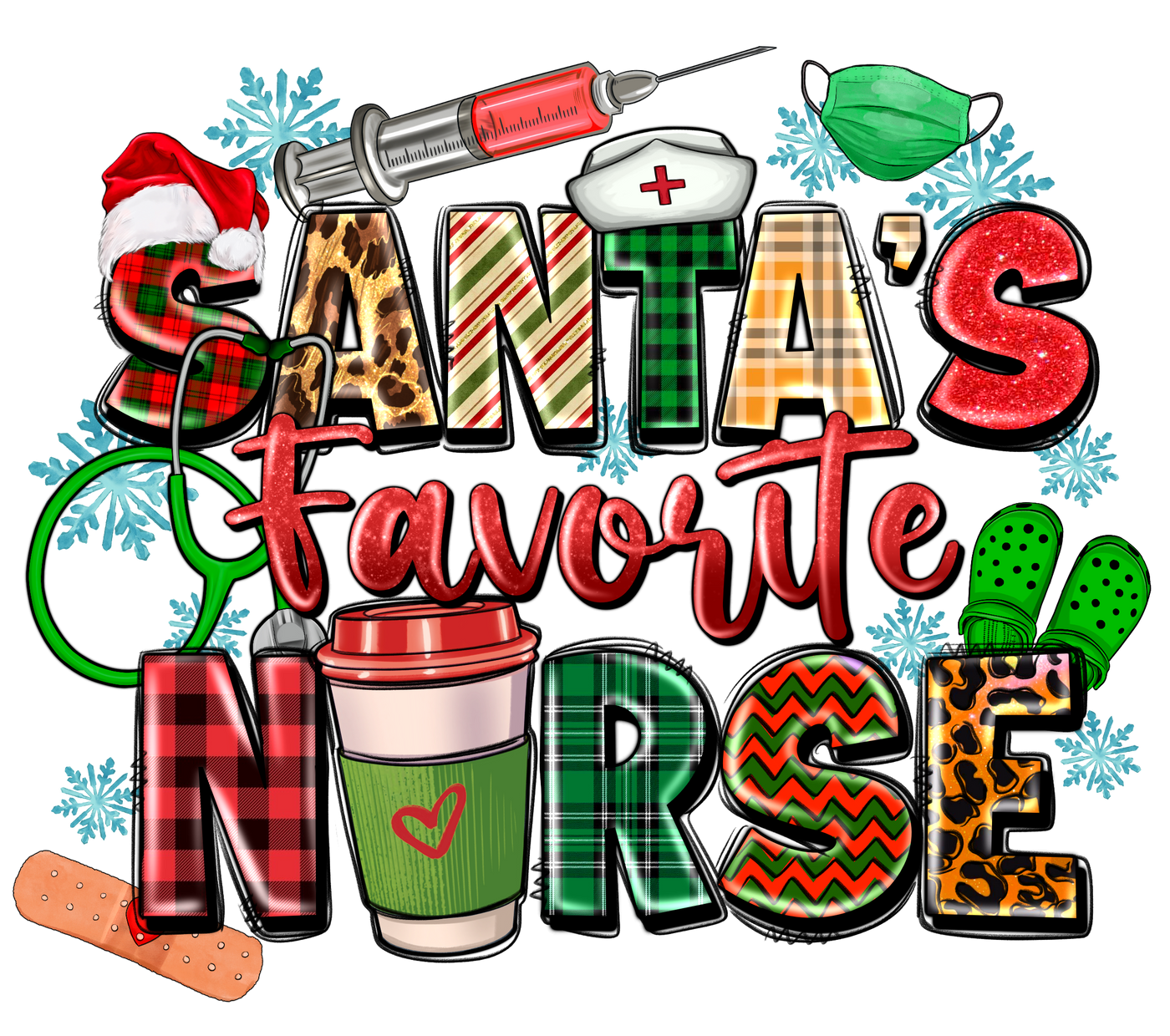 Santas Favorite Nurse T-Shirt